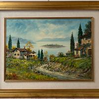 Quadro dipinto a mano Lago di Garda di De Angelis