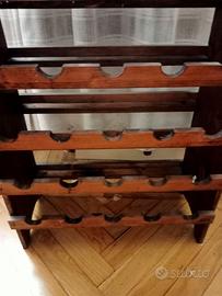 Cantinetta porta bottiglie in legno
