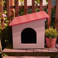 Cuccia per gatto casetta esterno cm 48x38x37h