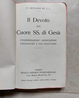Libro "Il Devoto del Cuore SS. di Gesù" - P. Giova