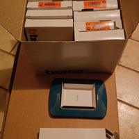 BTICINO L4803BU PLACCA 3POSTI IN METALLO