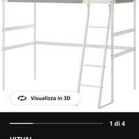 Letto singolo Soppalco