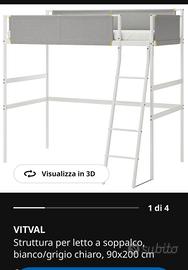 Letto singolo Soppalco