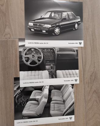 3 Press photo lancia Thema lx 1991 originali 
