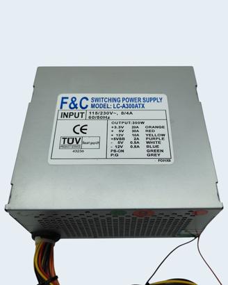 Alimentatore PC Vintage F&C LC-A300ATX 300W -5V