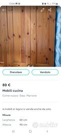 Mobili da appendere cucina