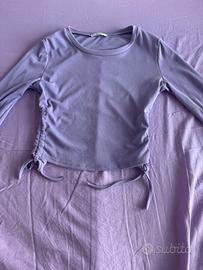 Maglia a maniche lunghe lilla