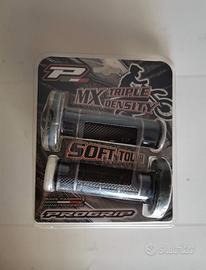 progrip manopole moto nere grigio