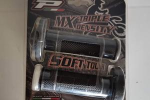 progrip manopole moto nere grigio
