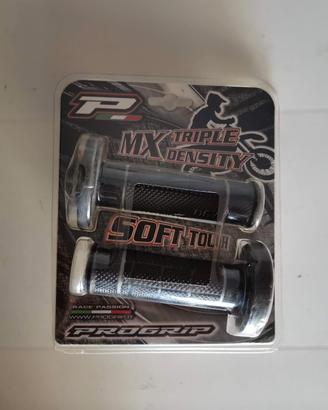 progrip manopole moto nere grigio