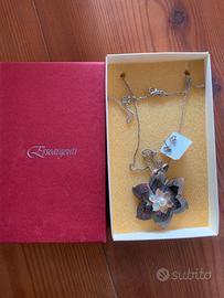 Collana Esseargenti argento 925 madreperla fiore