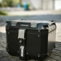Bauletto alluminio nero Kappa 42 litri