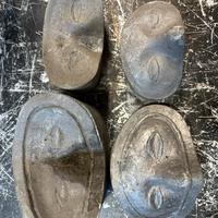 Set 4 stampi artigianali per maschere in metallo