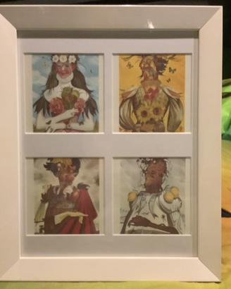Quadro con miniature d’Arte 4 Stagioni