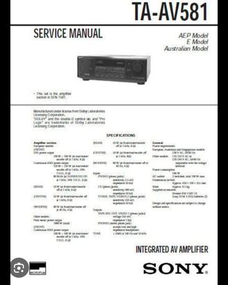 amplificatore Sony dolby surround