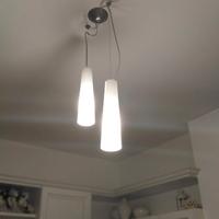 Lampadario a sospensione bianco