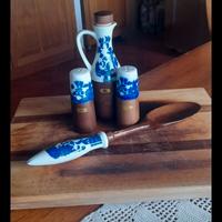 Set olio-sale-pepe + mestolo