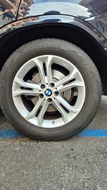 Set 4 cerchi in lega Bmw con gomme invernali 