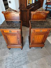 RIBASSO-2 comodini antiquariato 1890-1920 Italia