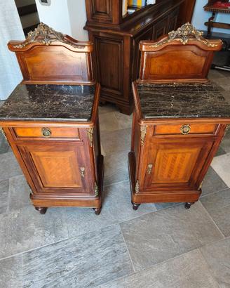 RIBASSO-2 comodini antiquariato 1890-1920 Italia