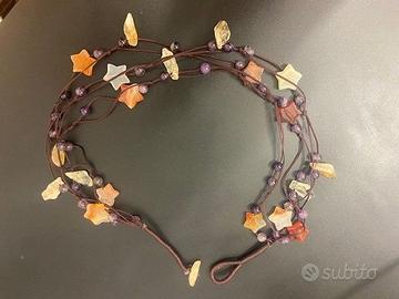 Collana artigianale con pietre naturali