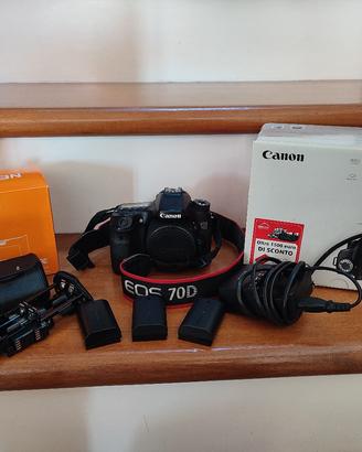 Canon Eos 70d +accessori