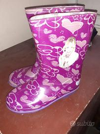 Stivali pioggia viola 35