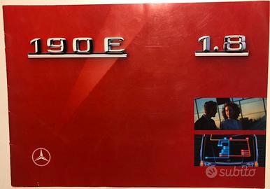 Mercedes 190 E 1.8 dépliant / brochure