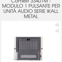 Comelit 33401M modulo pulsante per unità audio