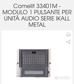 Comelit 33401M modulo pulsante per unità audio