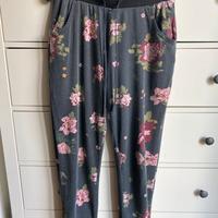 Tuta nera a fiori Tezenis tg M donna