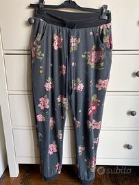 Tuta nera a fiori Tezenis tg M donna
