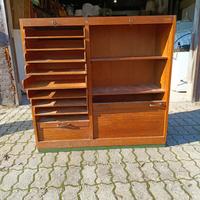 Mobile Schedario Vintage a Serranda antico