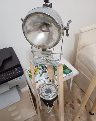 lampada da terra con, fanale anni 40./50