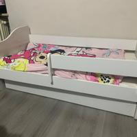 Letto per bambini 140x70 cm + Cassetto e materasso