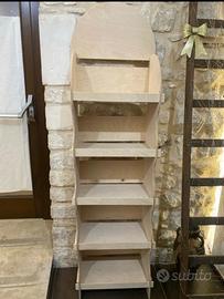 espositore in legno