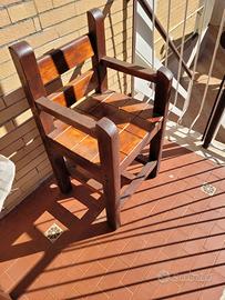Sedia legno per bambini da tavolo