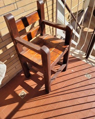 Sedia legno per bambini da tavolo