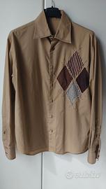 Camicia Wampum taglia M – Beige – con toppe