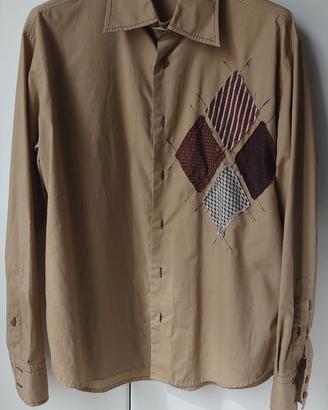 Camicia Wampum taglia M – Beige – con toppe