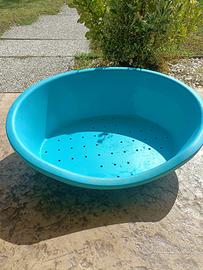 Cuccia in plastica rigida per cani o gatti Azzurra