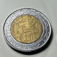 500 Lire commemorativa con errore