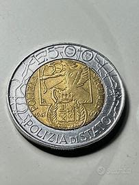 500 Lire commemorativa con errore