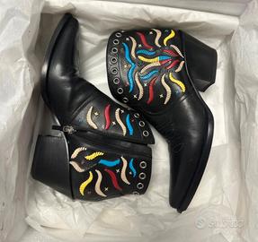 Dior LA cowboy/Western ankle boots