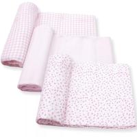 Set 3 Mussole in Garza 100% cotone 50x50 cm