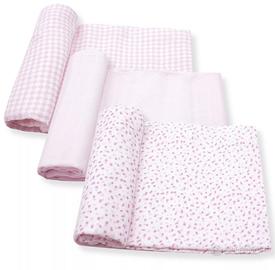 Set 3 Mussole in Garza 100% cotone 50x50 cm