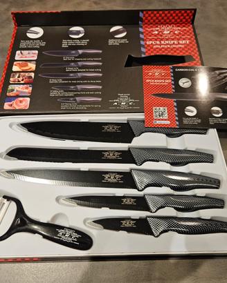 SET NUOVO DA CUCINA 5 PEZZI IN ACCIAIO A.M.G.