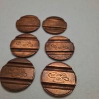 6 gettone telefono anni 60-70