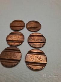 6 gettone telefono anni 60-70