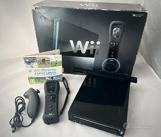 Nintendo Wii Nera con Wii Sports